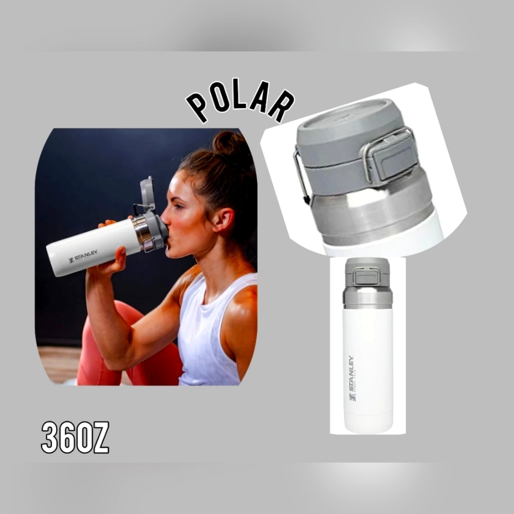 STANLEY 36 oz Quick Flip Go Bottle "POLAR"  NEW